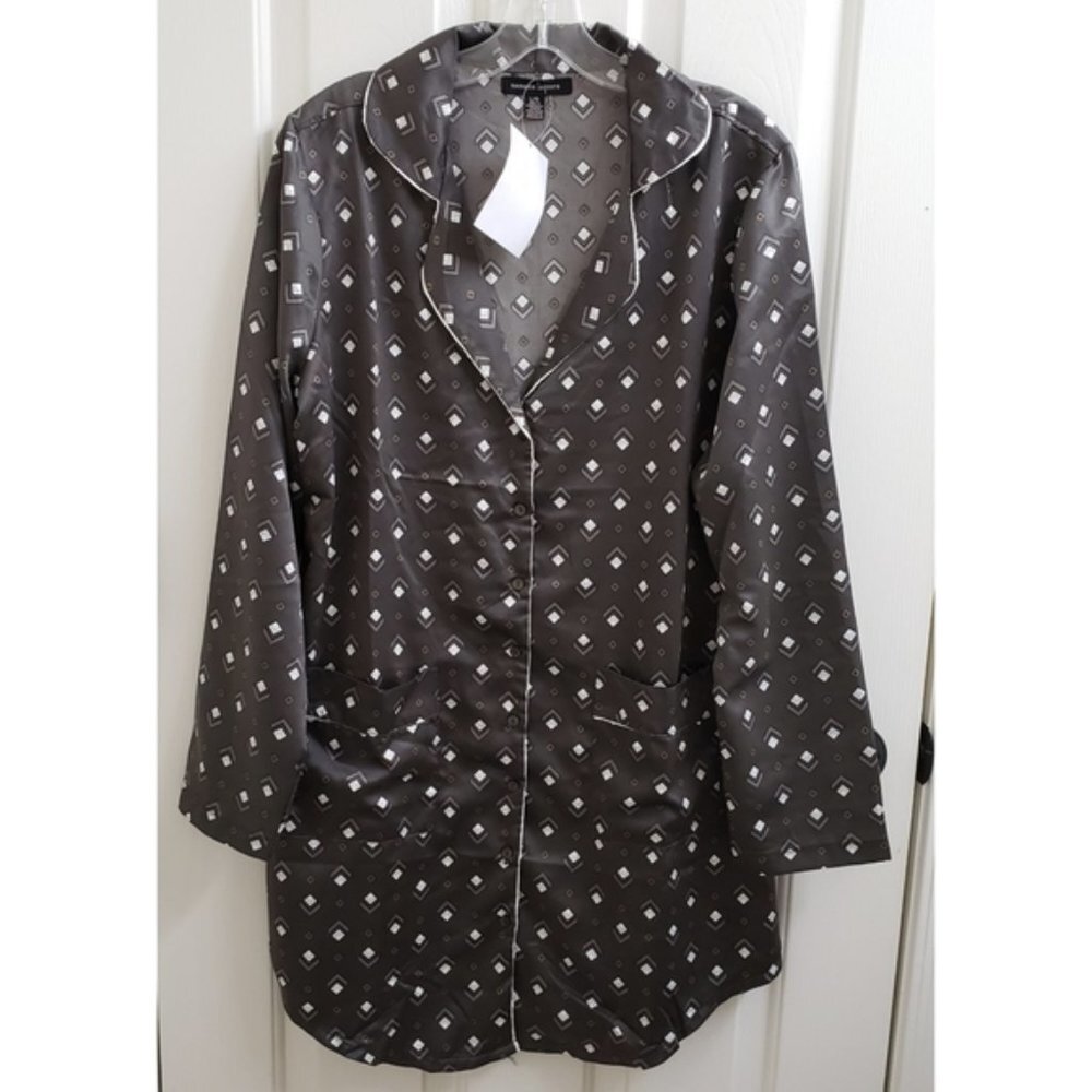 Nanette Lepore Geometric print sleep shirt-Size Small